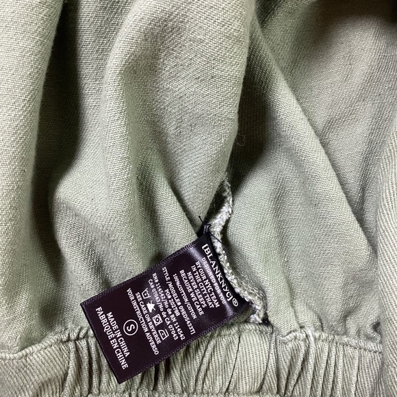 BLANKNYC Double Breasted Cropped‎ Trench Jacket Womens Olive Green S - Picture 10 of 10